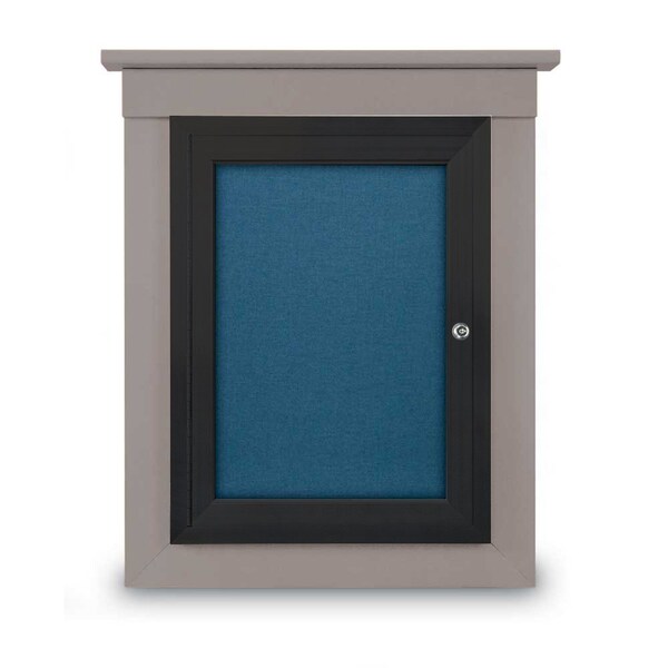Sliding Glass Enclosed Letterboard, 48"x3